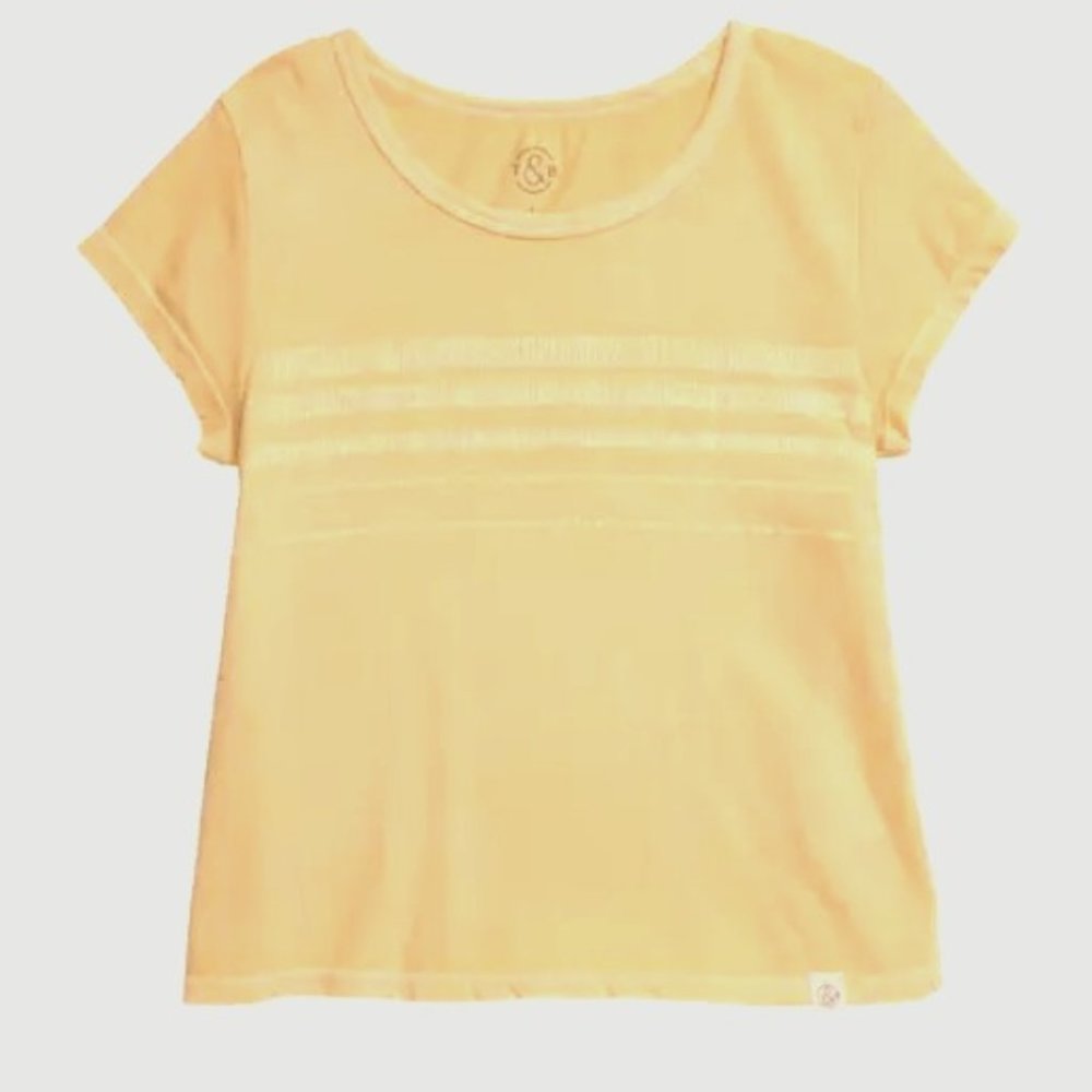 Treasure & Bond (Nordstrom Brand) Girls' Yellow Stripe Sundress Tee